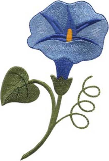 Picture of Morning Glory Filled - Single Machine Embroidery Design