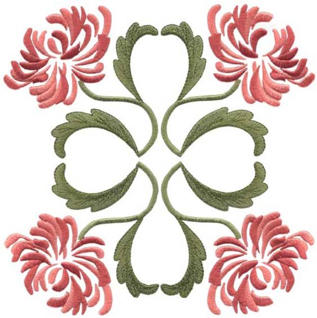 Picture of Chrysanthemum Filled full-size Machine Embroidery Design