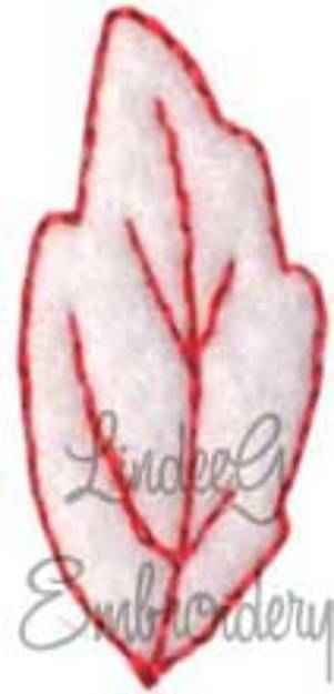 Picture of Single Leaf - 200% Machine Embroidery Design