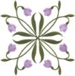 Picture of Snowdrops Filled - Full-size Machine Embroidery Design
