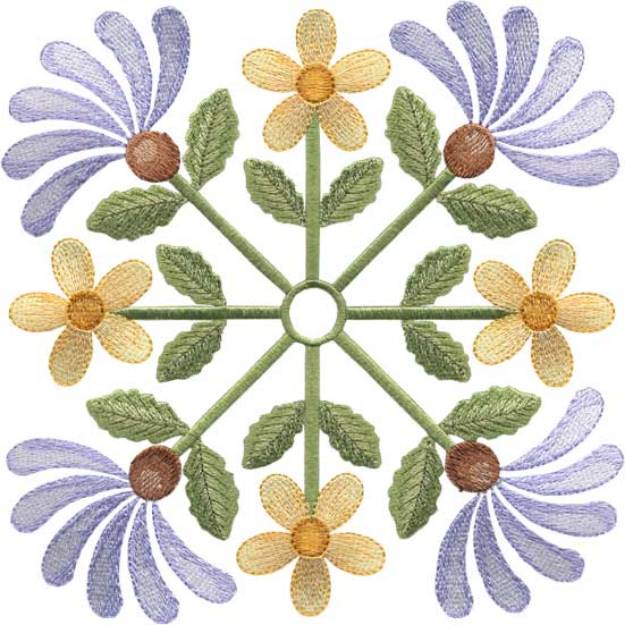 Picture of Daisy Filled - Full-size Machine Embroidery Design