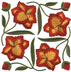 Gladiolus Filled - Full-size Machine Embroidery Design