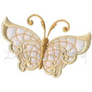 Picture of Winged Jewels Butterfly 4 Machine Embroidery Design