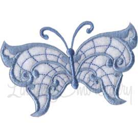 Winged Jewels Butterfly 0 Machine Embroidery Design