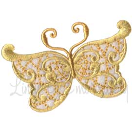 Winged Jewels Butterfly  Machine Embroidery Design