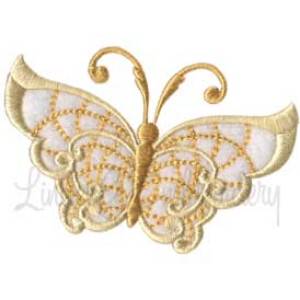 Picture of Winged Jewels Butterfly 4 Machine Embroidery Design