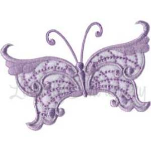Picture of Winged Jewels Butterfly 5 Machine Embroidery Design