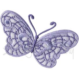 Winged Jewels Butterfly 8 Machine Embroidery Design
