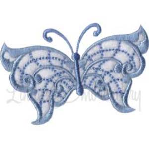 Picture of Winged Jewels Butterfly 20 Machine Embroidery Design