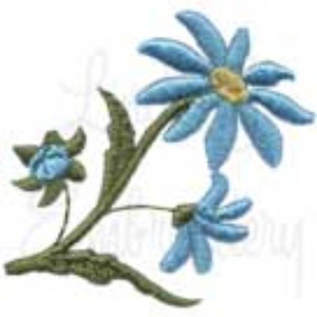 Picture of Daisies Machine Embroidery Design