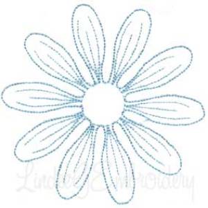 Picture of Daisy Quilt block Machine Embroidery Design