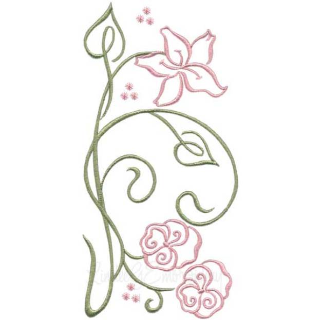 Picture of Floral Fantasy 3 Machine Embroidery Design