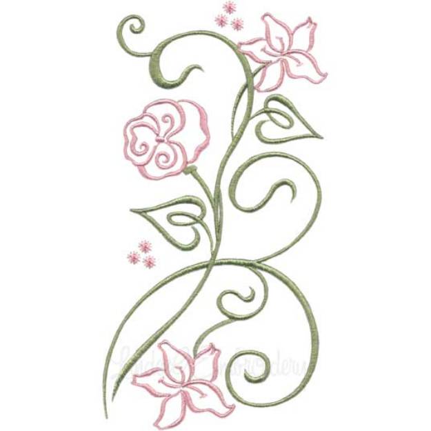 Picture of Floral Fantasy 4 Machine Embroidery Design