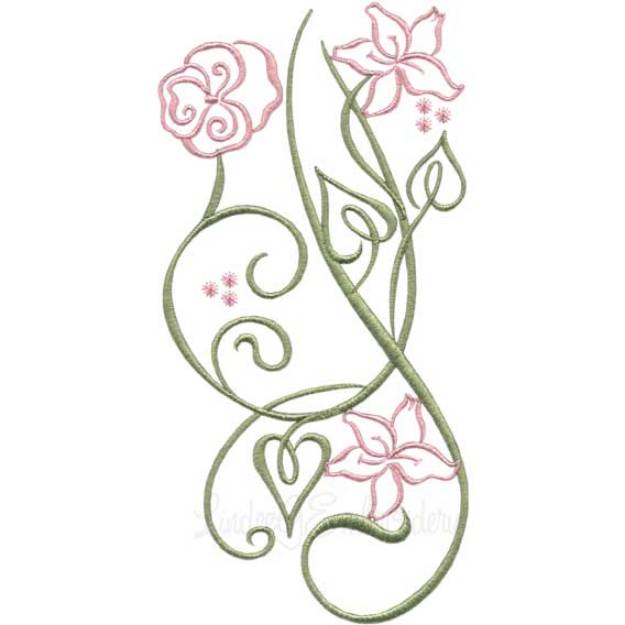 Picture of Floral Fantasy 8 Machine Embroidery Design