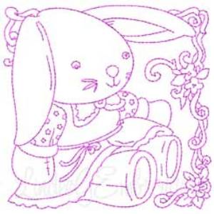 Picture of Stuffed Bunny Machine Embroidery Design