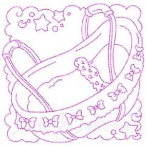 Picture of Bassinet Machine Embroidery Design