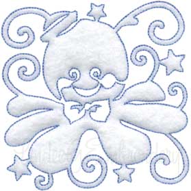 Octopus Quilt Block Machine Embroidery Design