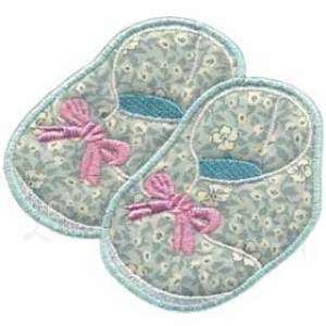 Picture of Baby Shoes Applique Machine Embroidery Design