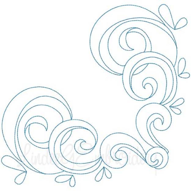 Picture of Quilted Corners  Machine Embroidery Design