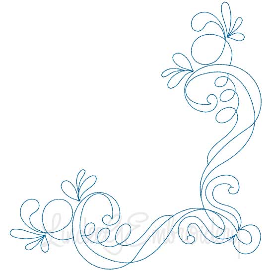 Quilted Corners 5 Machine Embroidery Design