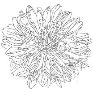 Picture of Chrysanthemum Machine Embroidery Design