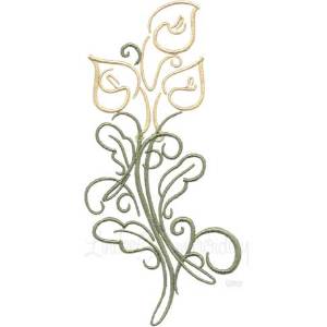 Picture of Lily Machine Embroidery Design