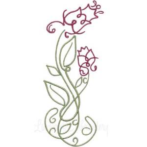 Picture of Bleeding Heart Machine Embroidery Design