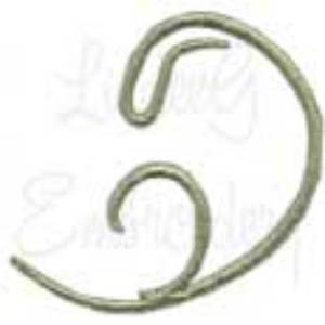 Picture of Deco Curly Tendril 4 Machine Embroidery Design