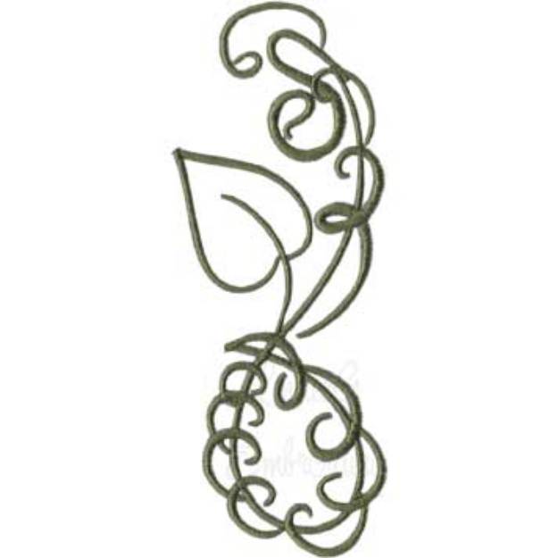 Picture of Deco Leaves 3 Machine Embroidery Design