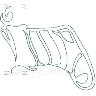 Stocking Continuous Border - Bean st. Machine Embroidery Design