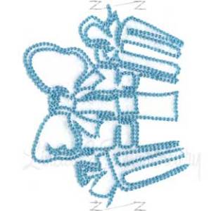 Picture of Present Continuous Border - Chain St. Machine Embroidery Design