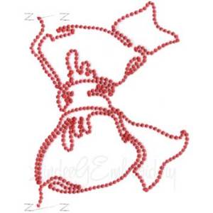 Picture of Candlewick Bow Continuous Border Machine Embroidery Design