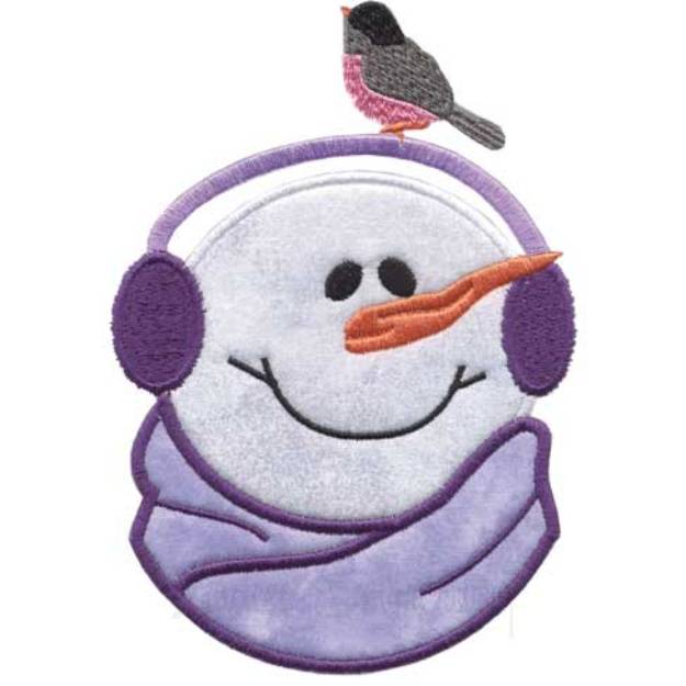 Picture of Snowman 2 Machine Embroidery Design