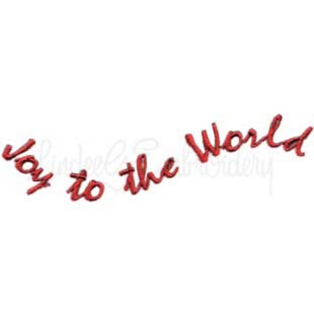 Picture of Joy to the World Machine Embroidery Design