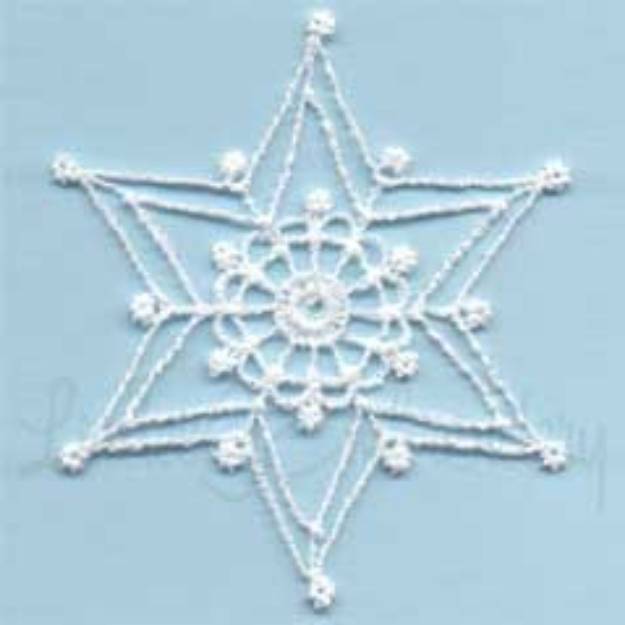 Picture of Winter Jewel Snowflake 7 Machine Embroidery Design