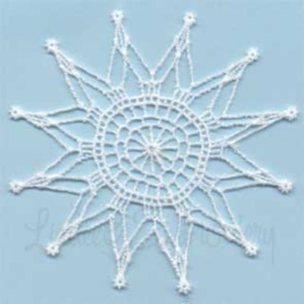 Picture of Winter Jewel Snowflake 3 Machine Embroidery Design