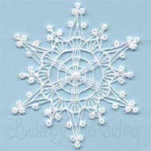 Picture of Winter Jewel Snowflake 5 Machine Embroidery Design