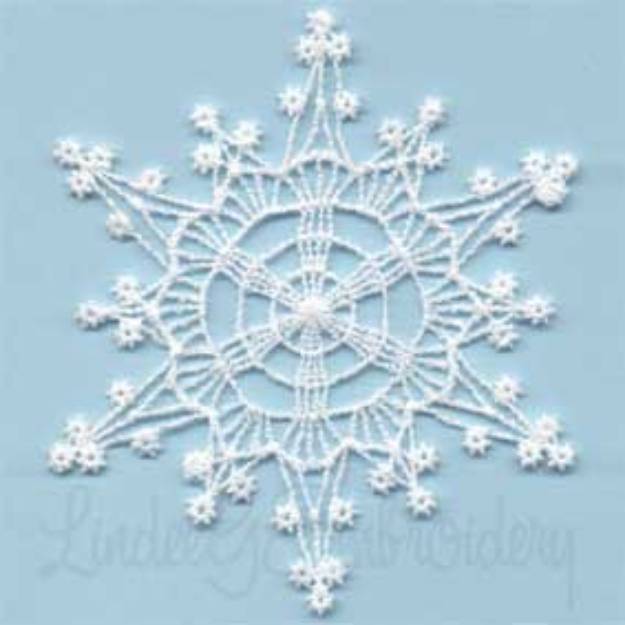 Picture of Winter Jewel Snowflake 5 Machine Embroidery Design