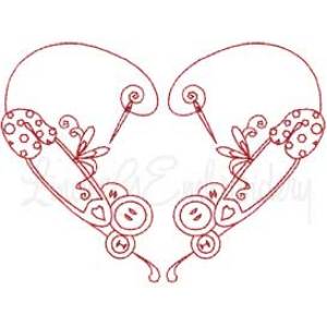 Picture of Redwork Sewing Design 3 Machine Embroidery Design