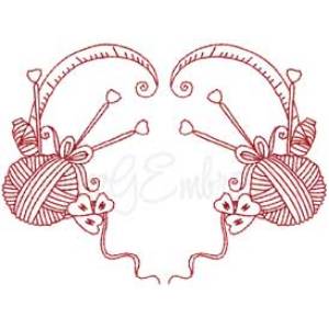 Picture of Redwork Sewing Design 7 Machine Embroidery Design