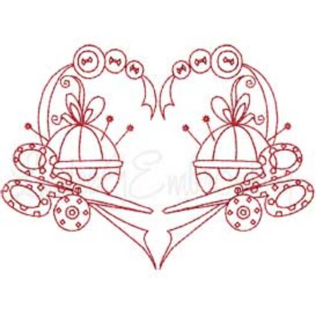 Picture of Redwork Sewing Design 8 Machine Embroidery Design