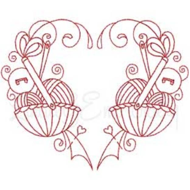 Picture of Redwork Sewing Design 0 Machine Embroidery Design