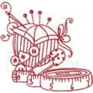 Picture of Redwork Sewing Design 5 Machine Embroidery Design