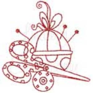 Picture of Redwork Sewing Design 8 Machine Embroidery Design