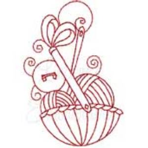 Picture of Redwork Sewing Design 20 Machine Embroidery Design