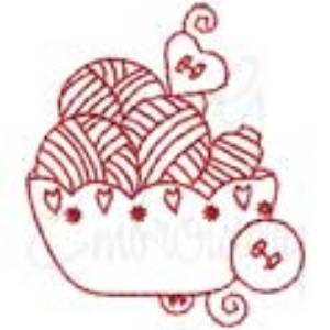 Picture of Redwork Sewing Design 23 Machine Embroidery Design