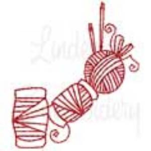 Picture of Redwork Sewing Design 25 Machine Embroidery Design
