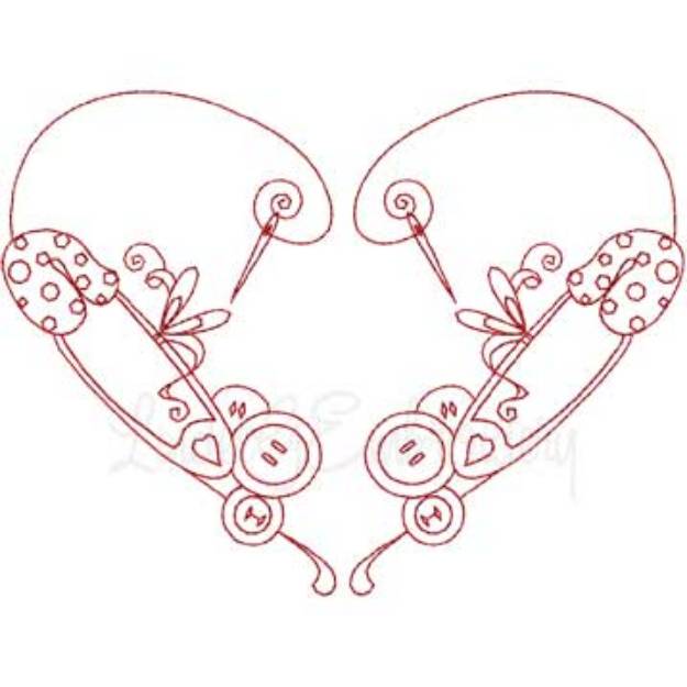 Picture of Redwork Sewing Design 33 Machine Embroidery Design