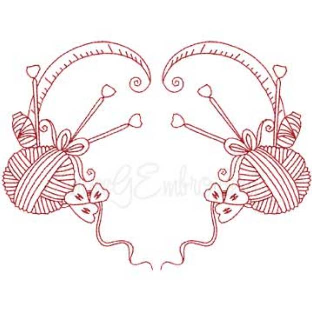 Picture of Redwork Sewing Design 37 Machine Embroidery Design