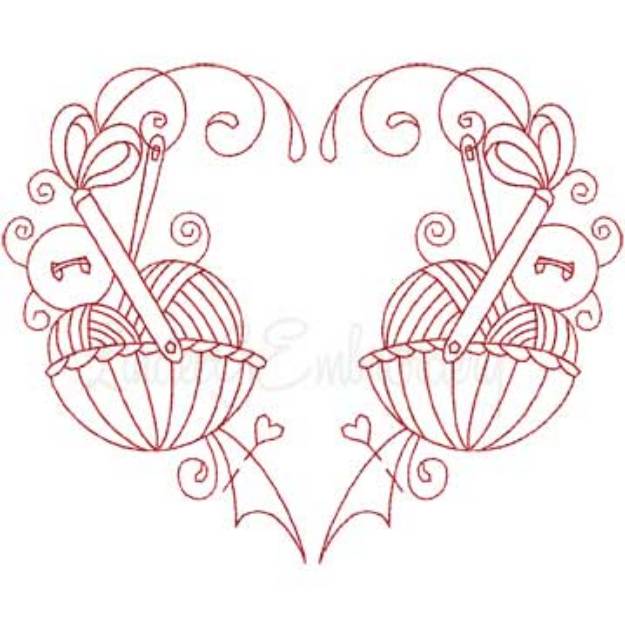 Picture of Redwork Sewing Design 40 Machine Embroidery Design
